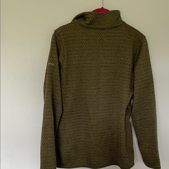 Olive Green Full-Zip Sweater - Picture 3 of 5